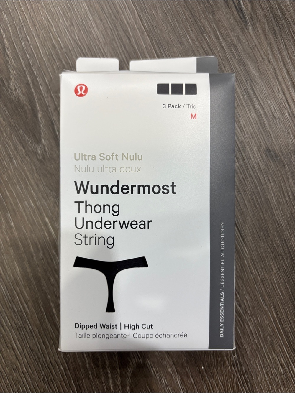 lululemon athletica Wundermost Thong Underwear - Black (3 Pack)